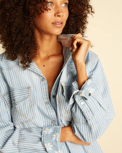 Promo ๐ Billabong Wrangler Headed West 2 Long Sleeve Denim ๐ Shirt RODEO BLUE ๐ฅฐ 15 Promo ๐ Billabong Wrangler Headed West 2 Long Sleeve Denim ๐ Shirt RODEO BLUE ๐ฅฐ - Image 14