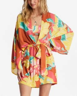 Brand new 😍 Billabong Loveland 2 Kimono Beach Cover Up MULTI 1 ⌛ -Womens-clothing Shop abjx600163 billabongw brk dtl2 1