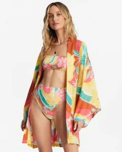 Brand new 😍 Billabong Loveland 2 Kimono Beach Cover Up MULTI 1 ⌛ -Womens-clothing Shop abjx600163 billabongw brk frt1 1