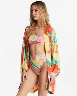 Brand new 😍 Billabong Loveland 2 Kimono Beach Cover Up MULTI 1 ⌛ -Womens-clothing Shop abjx600163 billabongw brk sd1 1