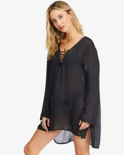 Deals 👍 Billabong Blue Skies Gauze Beach Cover-Up WHITE/MULTI 💯 -Womens-clothing Shop abjx600164 billabongw bpb sd1 1