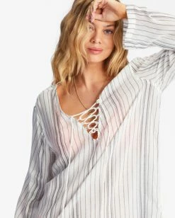 Brand new 🎉 Billabong Blue Skies Mini Beach Cover-Up BLISS BLUE ✨ -Womens-clothing Shop abjx600168 billabongw ofb dtl1 1