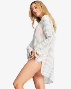 Brand new 🎉 Billabong Blue Skies Mini Beach Cover-Up BLISS BLUE ✨ -Womens-clothing Shop abjx600168 billabongw ofb sd1 1