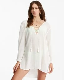 Flash Sale ✔️ Billabong Blue Skies Mini Beach Cover-Up SALT CRYSTAL ✨