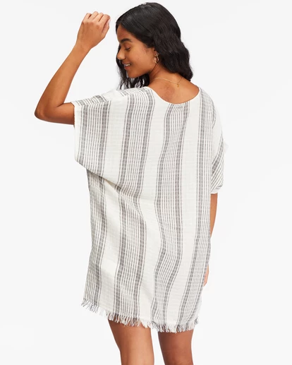Hot Sale ✨ Billabong Walk Away Beach Cover-Up SALT CRYSTAL 😀 9 Hot Sale ✨ Billabong Walk Away Beach Cover-Up SALT CRYSTAL 😀 - Image 7