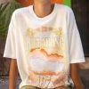 New ✔️ Billabong Wild Mountain Oversized Graphic T-Shirt SALT CRYSTAL 🔔 -Womens-clothing Shop abjzt00428 billabongl scs frt1