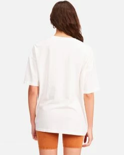 New ✔️ Billabong Wild Mountain Oversized Graphic T-Shirt SALT CRYSTAL 🔔 -Womens-clothing Shop abjzt00428 billabongw scs bck1 1