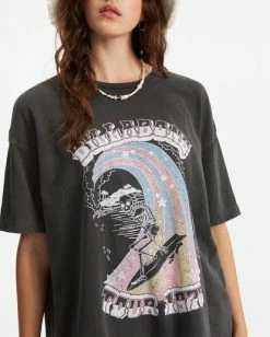 Coupon 🔥 Billabong ☀️ Summer Tour Boyfriend T-Shirt OFF BLACK ⭐ -Womens-clothing Shop abjzt00551 billabongw ofb dtl1 1