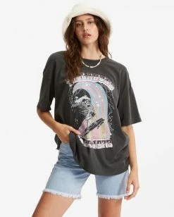 Coupon 🔥 Billabong ☀️ Summer Tour Boyfriend T-Shirt OFF BLACK ⭐ -Womens-clothing Shop abjzt00551 billabongw ofb frt1 1
