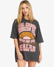 Cheapest ⌛ Billabong Sol Chaser Boyfriend T-Shirt OFF BLACK 🤩