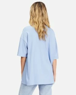 Buy 😉 Billabong Blue Bayou Boyfriend T-Shirt BAYOU BLUE 🛒 -Womens-clothing Shop abjzt00689 billabongw pjb0 bck1 1