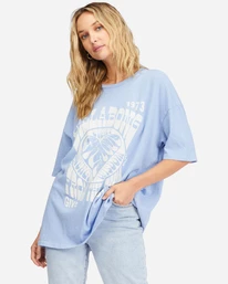 Buy 😉 Billabong Blue Bayou Boyfriend T-Shirt BAYOU BLUE 🛒