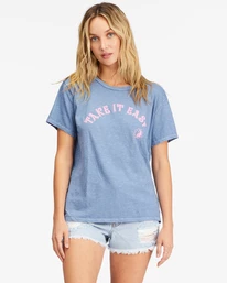 Discount 🤩 Billabong Take It Easy Boyfriend T-Shirt NEVER BLUE ⭐