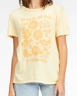 New 😍 Billabong Dream All Day Boyfriend T-Shirt BUTTERMILK 😍 -Womens-clothing Shop abjzt00701 billabongw yej0 dtl1 1