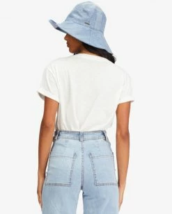 New 🥰 Billabong Made In The Shade Boyfriend T-Shirt SALT CRYSTAL ✨ -Womens-clothing Shop abjzt00706 billabongw scs bck1 1