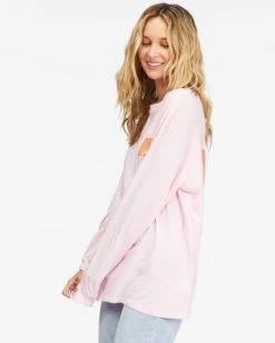Budget ✨ Billabong Rising Sun Long Sleeve T-Shirt PINK KISS ⭐ -Womens-clothing Shop abjzt00708 billabongw mdq0 sd1 1