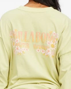 Deals 🎉 Billabong Heartbreaker Long Sleeve T-Shirt AGAVE ✨ -Womens-clothing Shop abjzt00709 billabongw aga dtl1 1