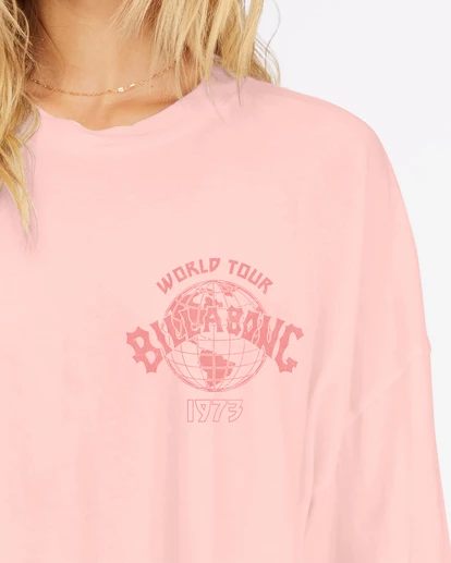 Coupon 😍 Billabong Lovers Of The Sun Cropped Long Sleeve T-Shirt PEACH PIT ❤️ 11 Coupon 😍 Billabong Lovers Of The Sun Cropped Long Sleeve T-Shirt PEACH PIT ❤️ - Image 9