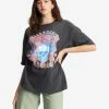Top 10 🛒 Billabong Cosmic Garden Oversized Graphic Boyfriend T-Shirt ANTIQUE WHITE 😉 -Womens-clothing Shop abjzt00946 billabongw ofb frt1