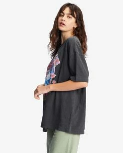 Top 10 🛒 Billabong Cosmic Garden Oversized Graphic Boyfriend T-Shirt ANTIQUE WHITE 😉 -Womens-clothing Shop abjzt00946 billabongw ofb sd1 1