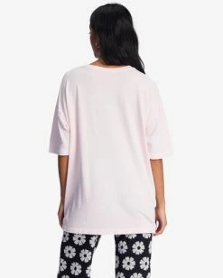 Best Sale 🌟 Billabong Shine Bright Oversized Graphic Boyfriend T-Shirt BLOSSOM 🥰 -Womens-clothing Shop abjzt00953 billabongw mdm0 bck1 1