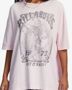 Best Sale 🌟 Billabong Shine Bright Oversized Graphic Boyfriend T-Shirt BLOSSOM 🥰 -Womens-clothing Shop abjzt00953 billabongw mdm0 dtl1 1