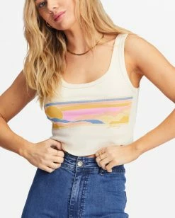 Best reviews of ⭐ Billabong On The Horizon Graphic Tank Top ANTIQUE WHITE 😍 -Womens-clothing Shop abjzt00965 billabongw anw dtl1 1