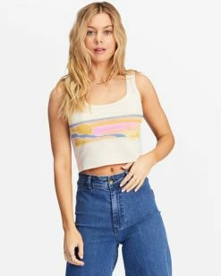 Best reviews of ⭐ Billabong On The Horizon Graphic Tank Top ANTIQUE WHITE 😍 -Womens-clothing Shop abjzt00965 billabongw anw frt1 1