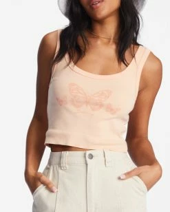 Discount 👏 Billabong Feel It All Graphic Tank Top SOFT PEACH ⭐ -Womens-clothing Shop abjzt00967 billabongw mef0 dtl1 1
