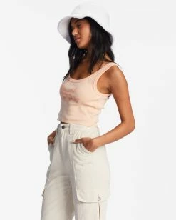 Discount 👏 Billabong Feel It All Graphic Tank Top SOFT PEACH ⭐ -Womens-clothing Shop abjzt00967 billabongw mef0 sd1 1