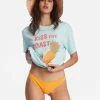 Coupon ✨ Billabong Kiss The Coast Oversized T-Shirt LIT SKIES 🌟