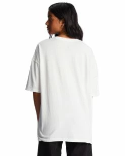 Cheap 🎁 Billabong Easy Tiger Oversized T-Shirt SALT CRYSTAL ⭐ -Womens-clothing Shop abjzt01025 billabongw scs bck1 1