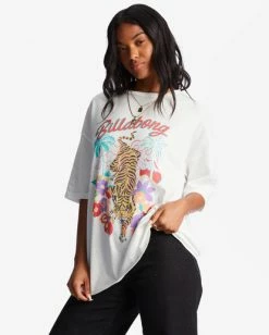 Cheap 🎁 Billabong Easy Tiger Oversized T-Shirt SALT CRYSTAL ⭐ -Womens-clothing Shop abjzt01025 billabongw scs sd1 1