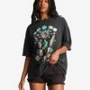 Top 10 💯 Billabong Into The Mystic Oversized T-Shirt OFF BLACK ⌛ -Womens-clothing Shop abjzt01026 billabongw ofb frt1