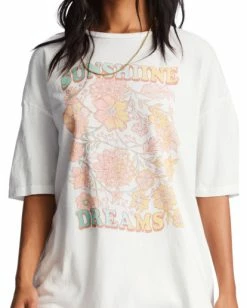 Cheap 😉 Billabong Sunshine Dream Oversized T-Shirt SALT CRYSTAL 🌟 -Womens-clothing Shop abjzt01030 billabongw scs dtl1 1