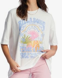 Buy 🎁 Billabong Peace And Love Oversized T-Shirt SALT CRYSTAL 🛒 -Womens-clothing Shop abjzt01031 billabongw scs dtl1 1