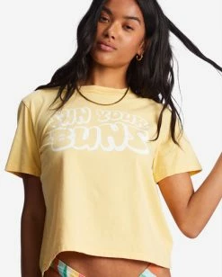 Deals 🛒 Billabong Sun Your Buns T-Shirt FRESH SQUEEZED 👍 -Womens-clothing Shop abjzt01035 billabongw yzn0 dtl1 1