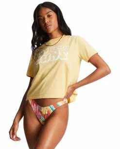 Deals 🛒 Billabong Sun Your Buns T-Shirt FRESH SQUEEZED 👍 -Womens-clothing Shop abjzt01035 billabongw yzn0 frt1 1