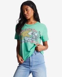 New 👏 Billabong Choppy Waters T-Shirt SWEET GRASS ⌛