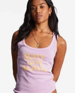 Outlet ✔️ Billabong Sunny Days Tank Top LILAC DREAM ⌛ -Womens-clothing Shop abjzt01038 billabongw pgr0 dtl1 1