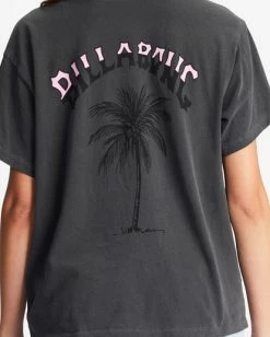 Best deal 🤩 Billabong Daytripper Graphic Boyfriend T-Shirt OFF BLACK 🤩 -Womens-clothing Shop abjzt01071 billabongw ofb dtl2 1