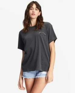 Best deal 🤩 Billabong Daytripper Graphic Boyfriend T-Shirt OFF BLACK 🤩 -Womens-clothing Shop abjzt01071 billabongw ofb frt1 1