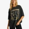 Flash Sale 🧨 Billabong Deep Desert T-shirt OFF BLACK 🤩 -Womens-clothing Shop abjzt01211 billabongw ofb frt1