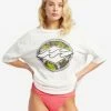 Buy ✔️ Billabong Kamea Monstera Diamond Oversized T-Shirt SALT CRYSTAL 🎉 -Womens-clothing Shop abjzt01237 billabongw scs frt1