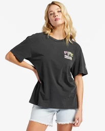 Wholesale ⌛ Billabong Pipeline Poster Oversized T-Shirt OFF BLACK ✨