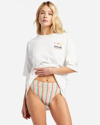 Cheapest ✨ Billabong Pipeline Poster Oversized T-Shirt SALT CRYSTAL 🎉