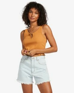Top 10 🧨 Billabong How Bout That Denim Shorts RAIN DROP 😉 -Womens-clothing Shop j2161bho billabongw bemw frt1 1