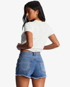 Best reviews of ✨ Billabong Drift Away Frayed Denim Shorts WASHED DENIM 😉 -Womens-clothing Shop j251ubdr billabongw brqw bck1 1