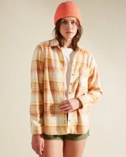 Cheapest ❤️ Billabong A/Div Forge Flannel Top TOFFEE 💯 -Womens-clothing Shop j6743bfo billabongw tof frt1 1
