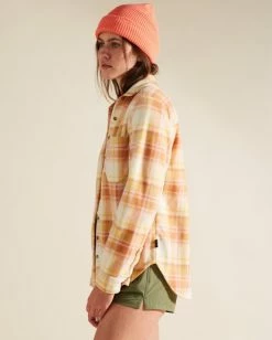Cheapest ❤️ Billabong A/Div Forge Flannel Top TOFFEE 💯 -Womens-clothing Shop j6743bfo billabongw tof sd1 1